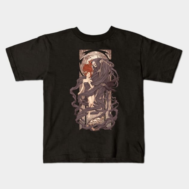 Le Passage des Morts Nouveaux Kids T-Shirt by Moutchy